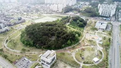 양산디자인공원 항공 사진